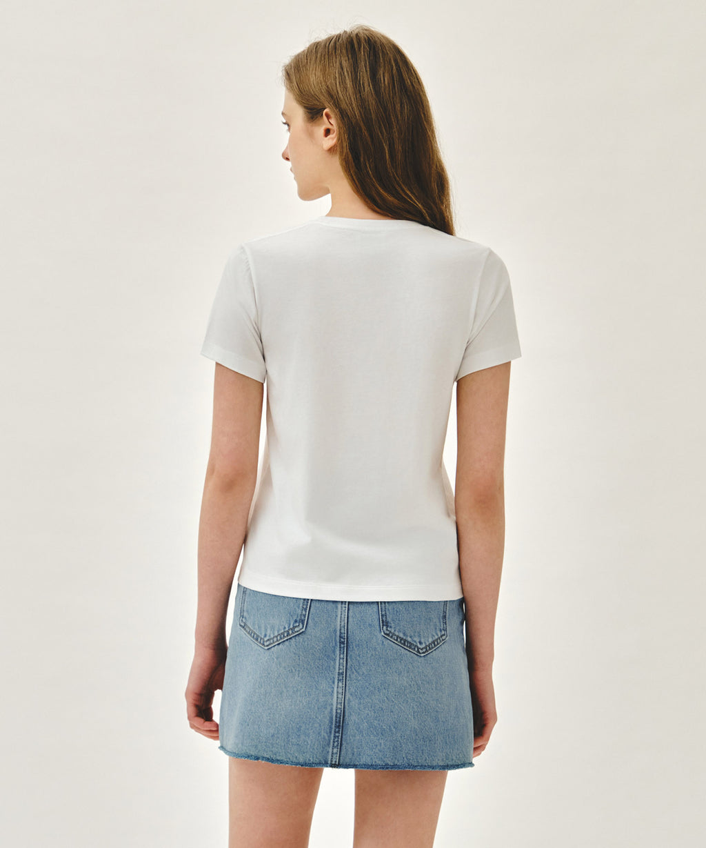 Marithe & Francois Girbaud - Small Classic Logo Tee (White) product image 3 | TRAB K-Fashion Australia