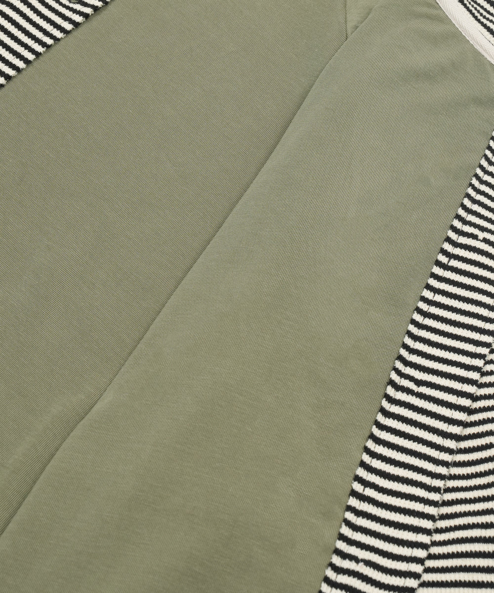 Coyseio - Wide Collar Waffle Stripe Shirt (Black) product image 14 | TRAB K-Fashion Australia