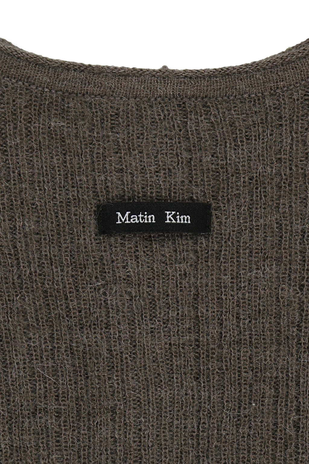 Matin Kim - Two Way Texture Knit Top (Khaki Brown) product image 5 | TRAB K-Fashion Australia