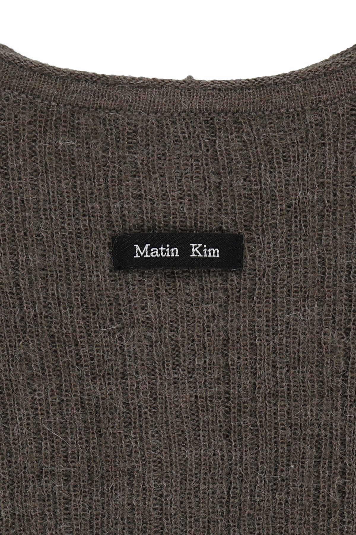 Matin Kim - Two Way Texture Knit Top (Khaki Brown) product image 5 | TRAB K-Fashion Australia