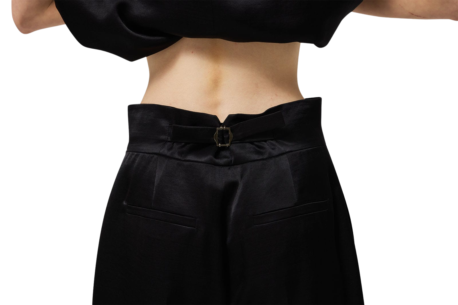 Kimhe Kim - Belted Wide Pants (Black) product image 21 | TRAB K-Fashion Australia