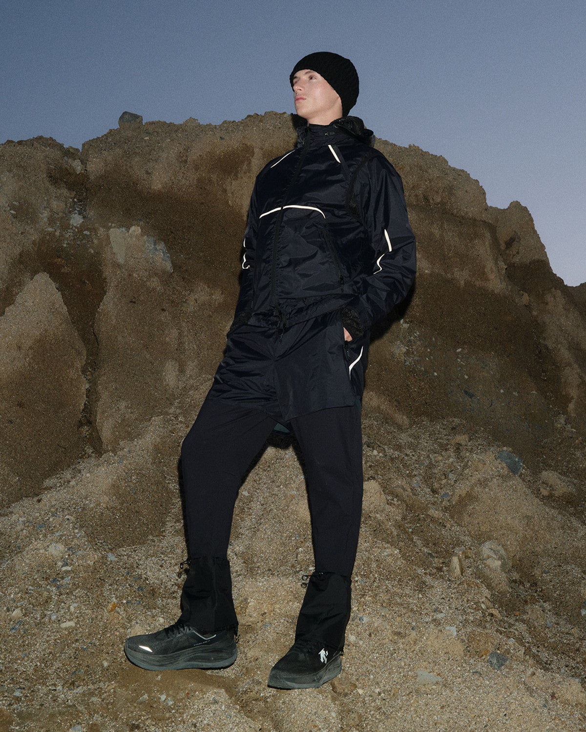 Eastlogue - Mixed Pocket Beanie (Black) product image 2 | TRAB K-Fashion Australia