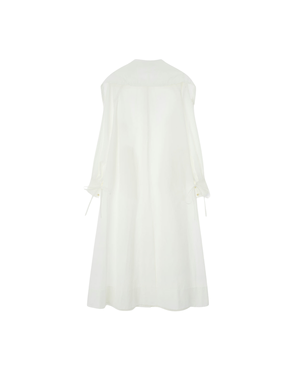 Kimhe Kim - Sailor Collared Long Cotton Shirt Dress (Ivory) product image 8 | TRAB K-Fashion Australia