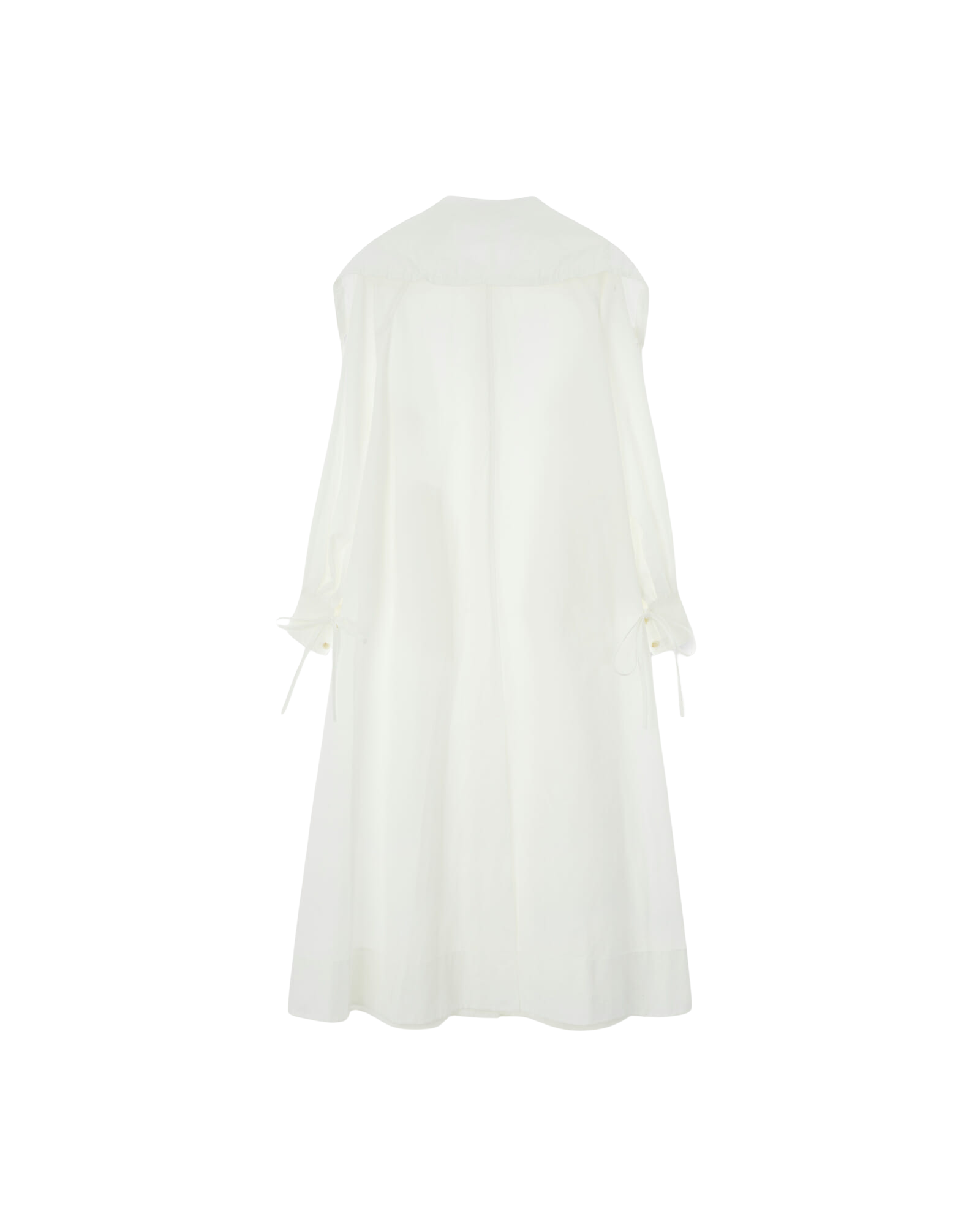 Kimhe Kim - Sailor Collared Long Cotton Shirt Dress (Ivory) product image 8 | TRAB K-Fashion Australia