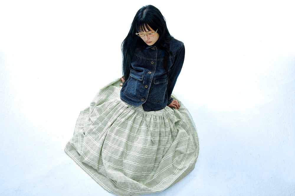 Coyseio - Wide Shirring Skirt (Light Green) product image 7 | TRAB K-Fashion Australia