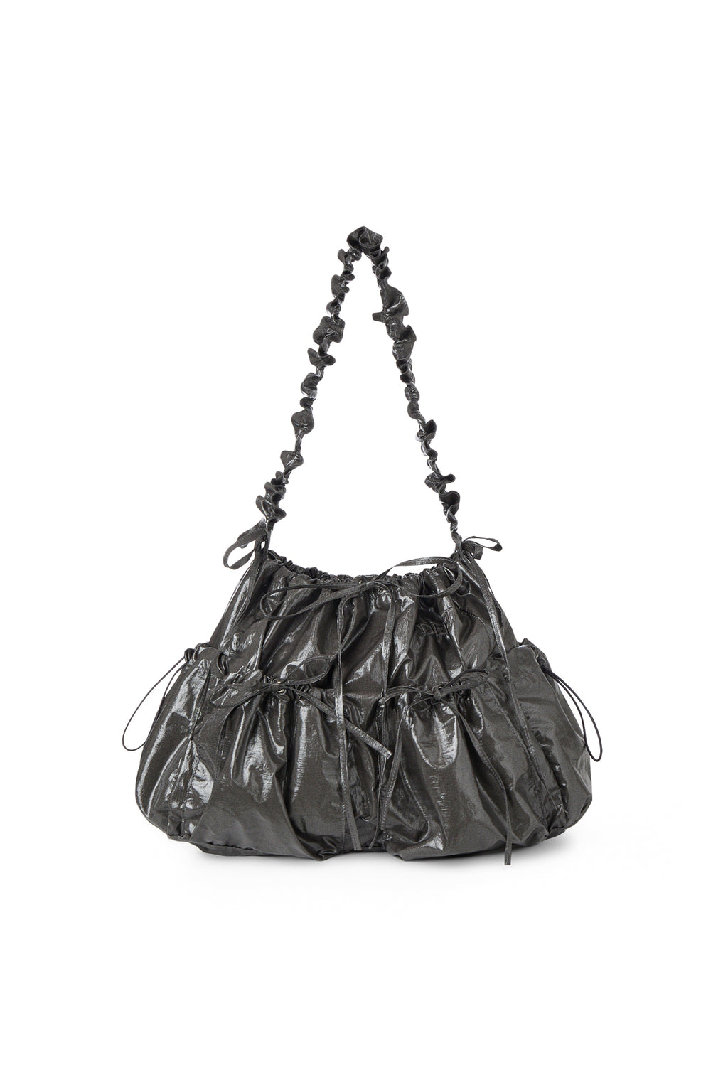 Deinet - Deinet Coating Shirring Bag (Charcoal) product image 1 | TRAB K-Fashion Australia