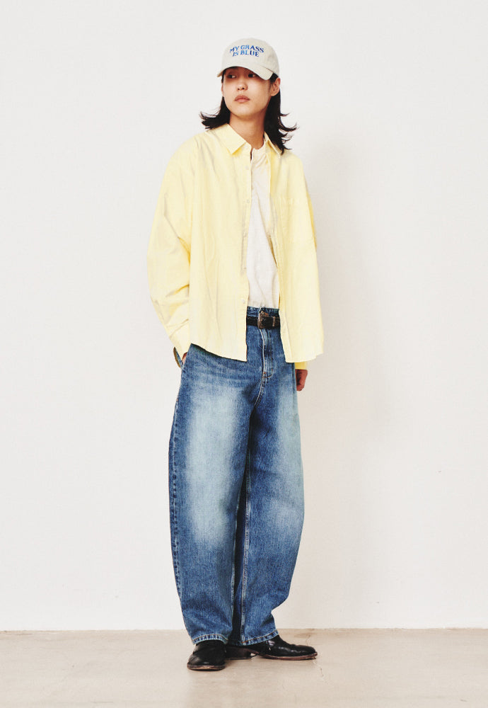 Art if acts - Saint Garment-dyed Shirt (Liberty Yellow) product image 4 | TRAB K-Fashion Australia