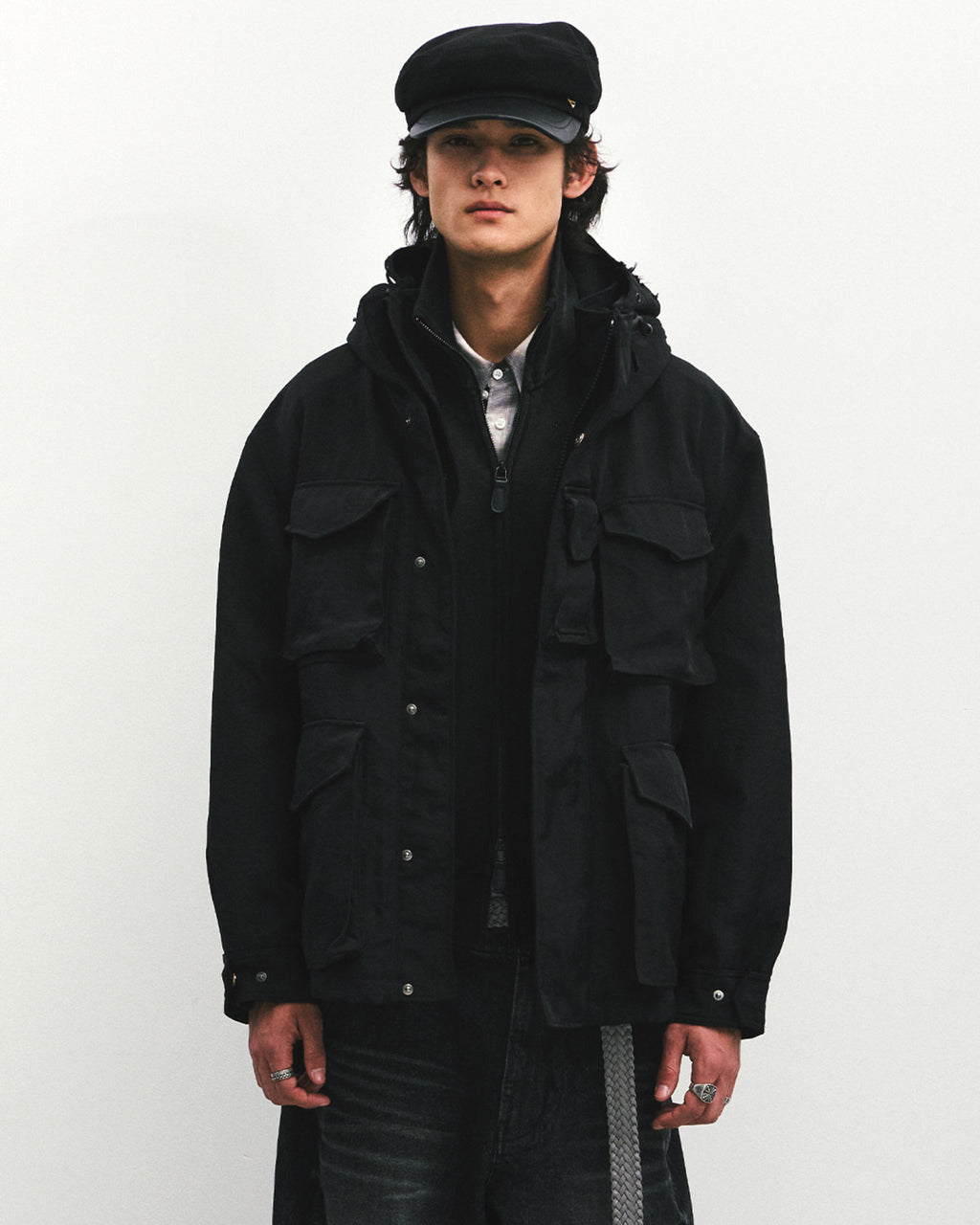 Eastlogue - Highland Shield Parka (Black Twill) product image 2 | TRAB K-Fashion Australia