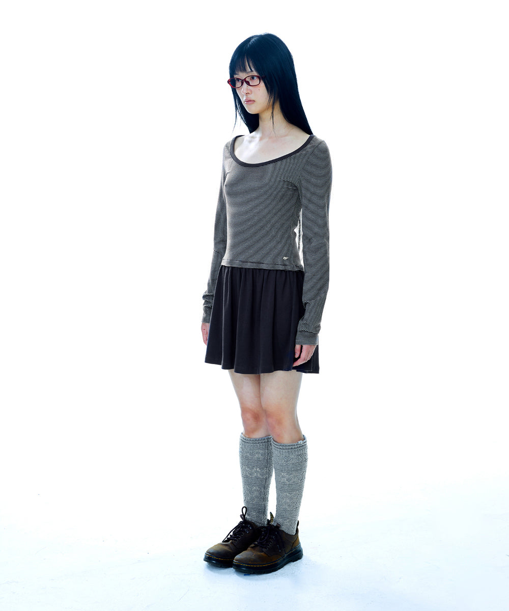 Coyseio - Coy Stripe Dress (Brown) product image 13 | TRAB K-Fashion Australia