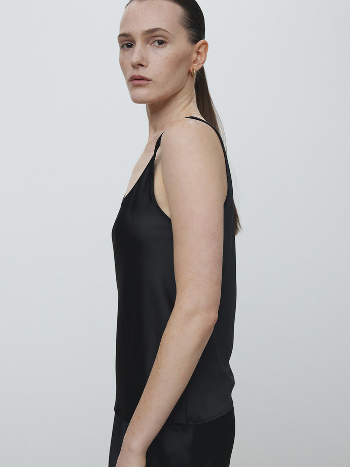 Tonywack - Satin Sleeveless (Black) product image 1 | TRAB K-Fashion Australia