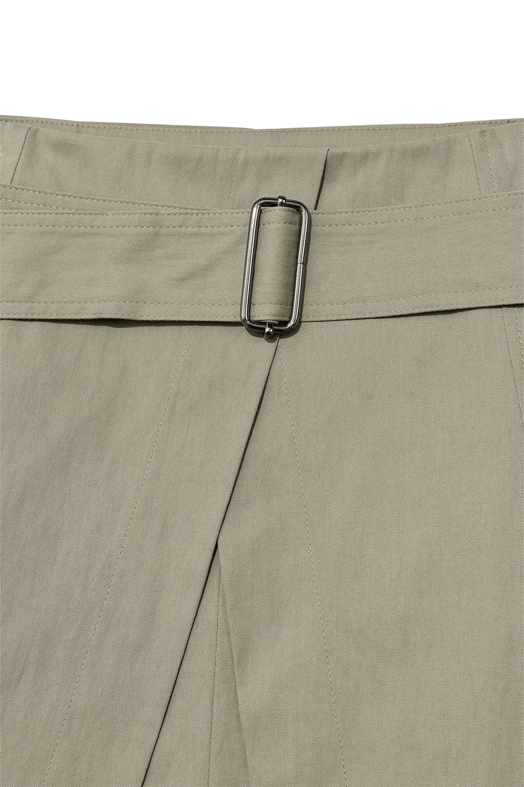 Matin Kim - A Line Pleats Belted Skirt (Light Khaki) product image 3 | TRAB K-Fashion Australia