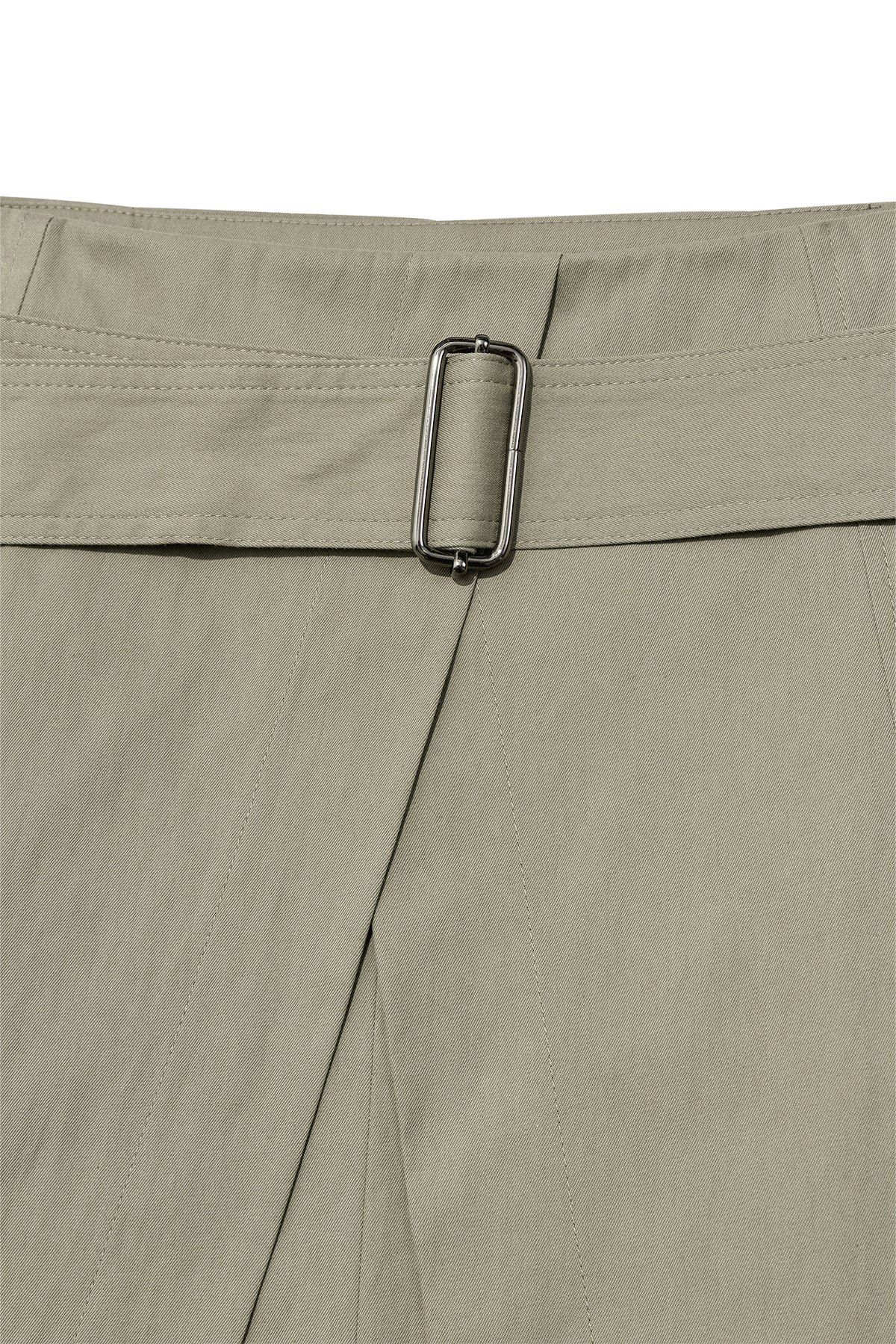 Matin Kim - A Line Pleats Belted Skirt (Light Khaki) product image 3 | TRAB K-Fashion Australia