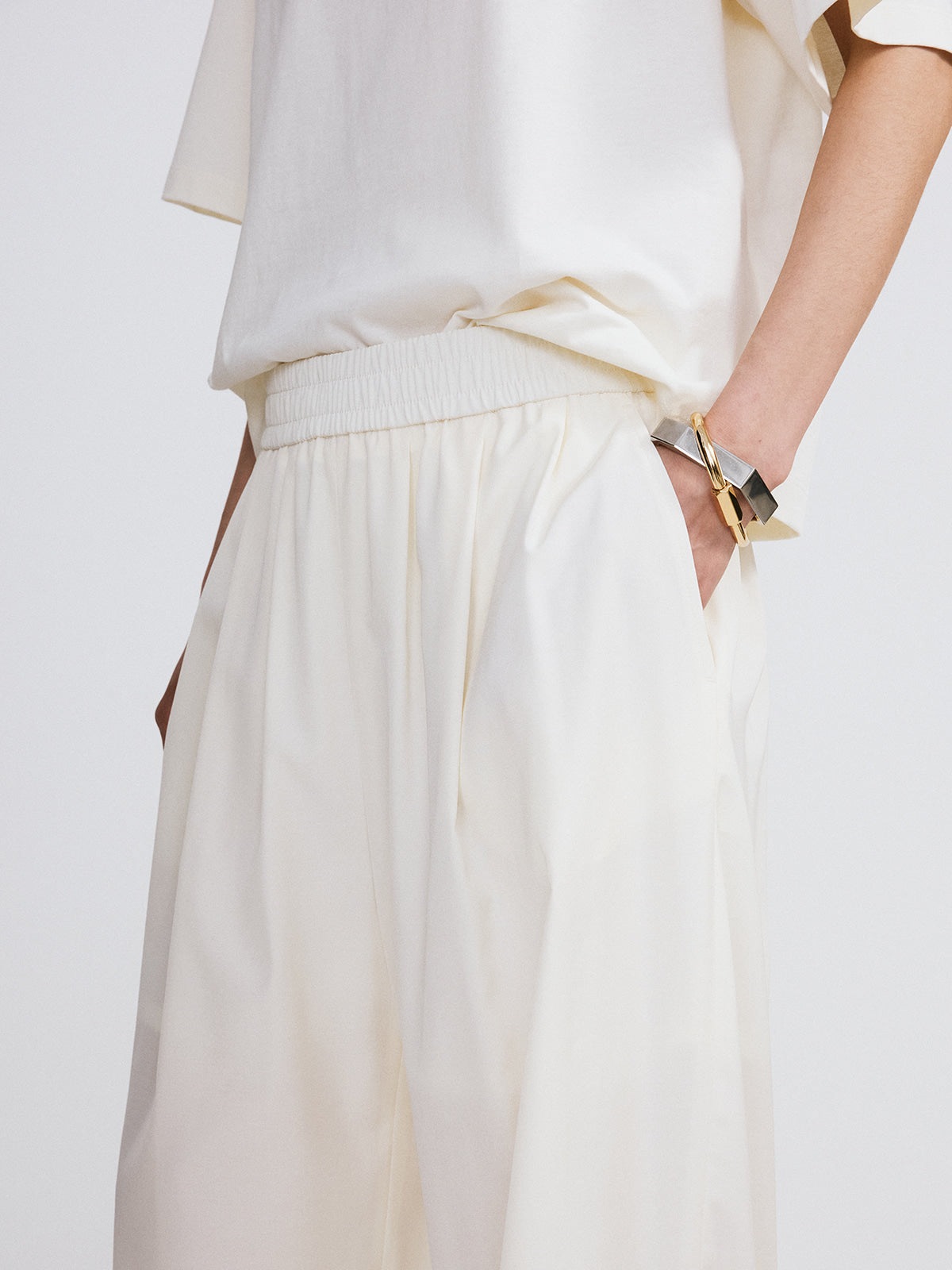 Recto - Banding Jogger Suit Pants (Ivory) product image 5 | TRAB K-Fashion Australia