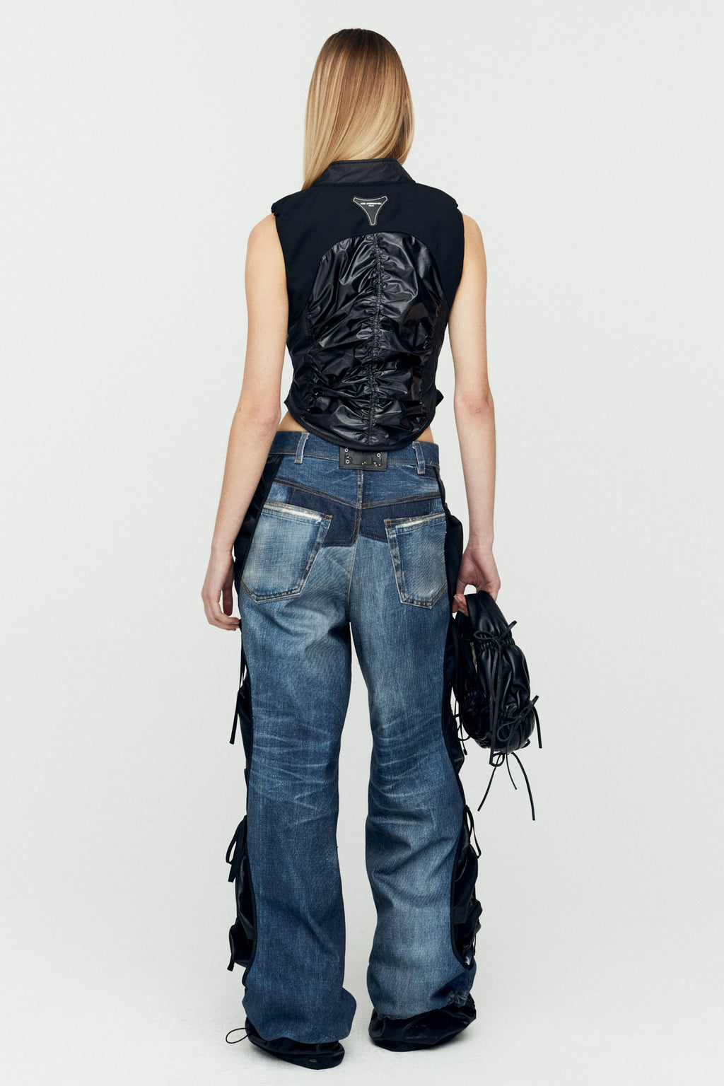 Andersson Bell - Gia Lace-Up Vest (Black) product image 2 | TRAB K-Fashion Australia
