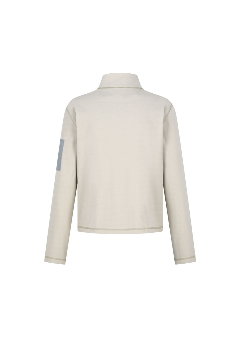 Amomento - Pocket Zip Up Jumper (Beige) product image 3 | TRAB K-Fashion Australia