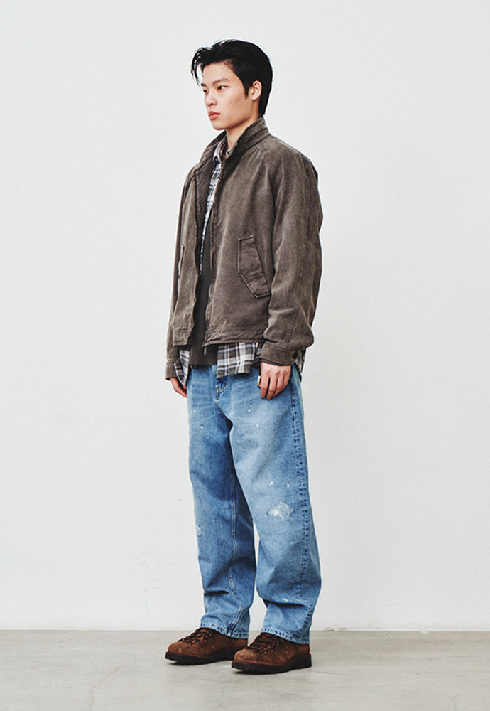 Art if acts - Garment Dyed Harrington Jacket (Mud Brown) product image 3 | TRAB K-Fashion Australia