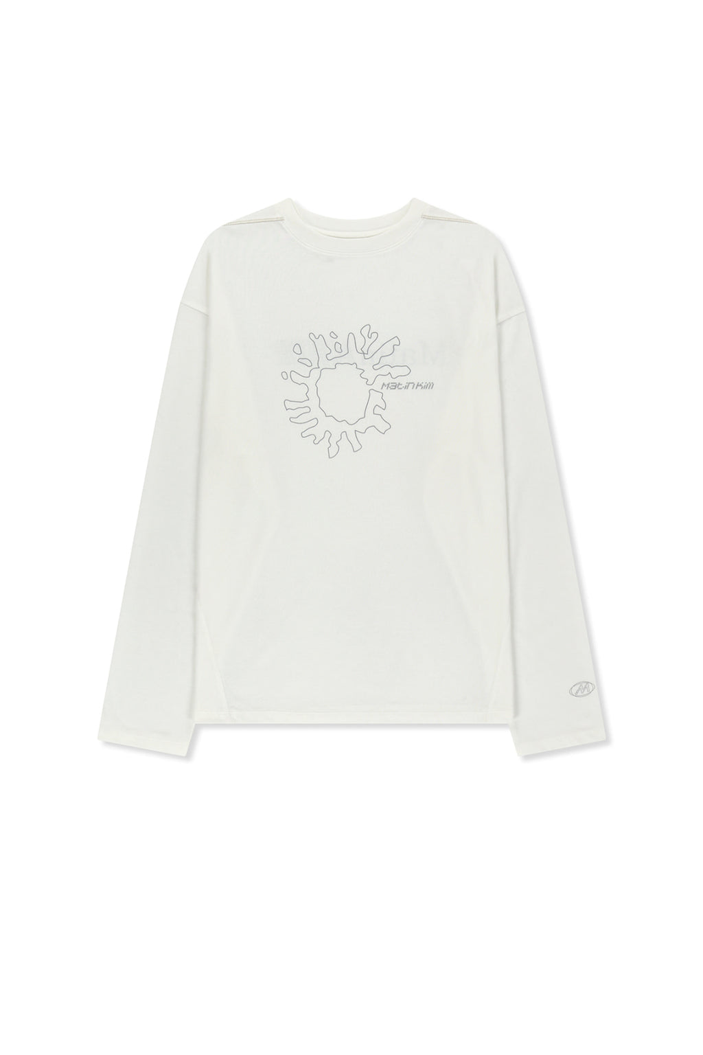 Matin Kim - Matin Pace Sunburst Graffiti Covered Top (Ivory) product image 1 | TRAB K-Fashion Australia