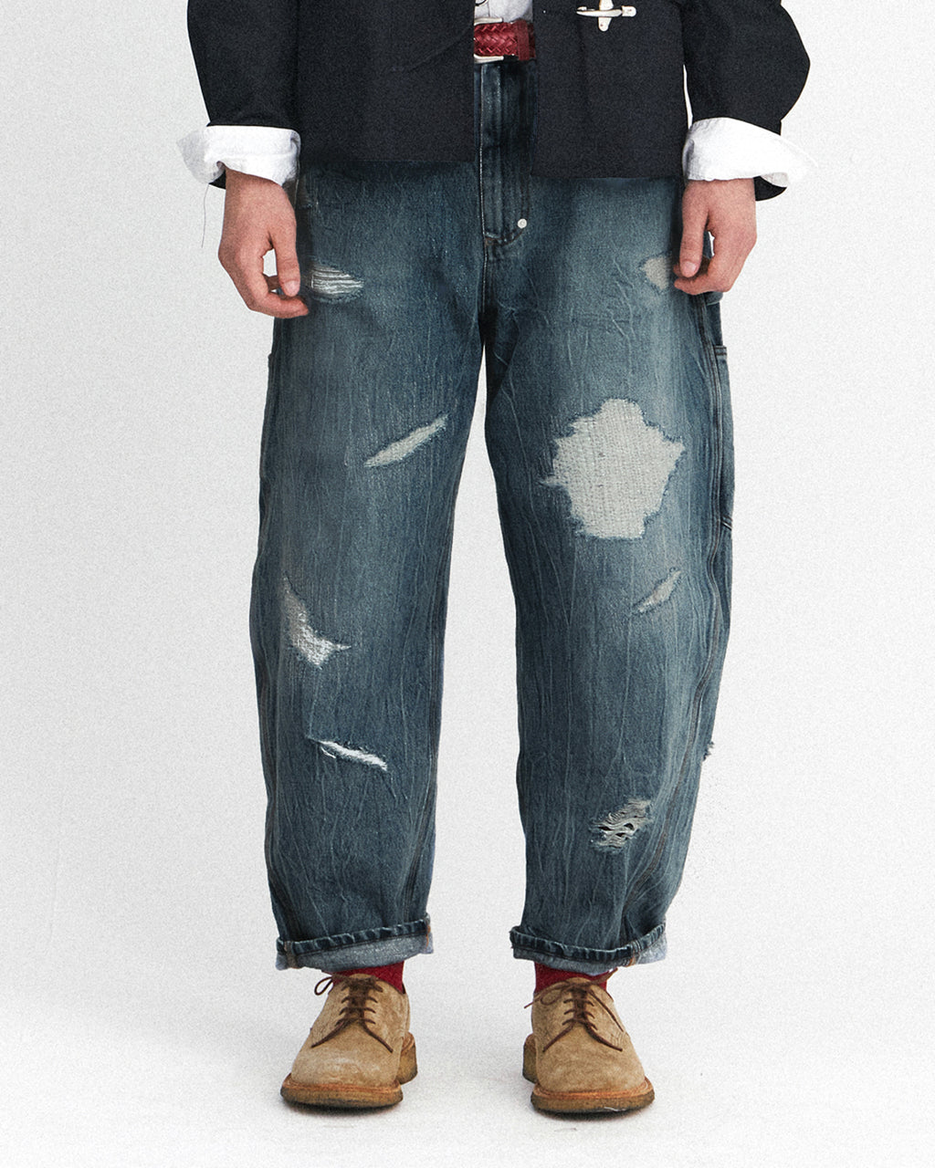 Eastlogue - Damaged Carpenter Pants (Vintage Indigo) product image 2 | TRAB K-Fashion Australia