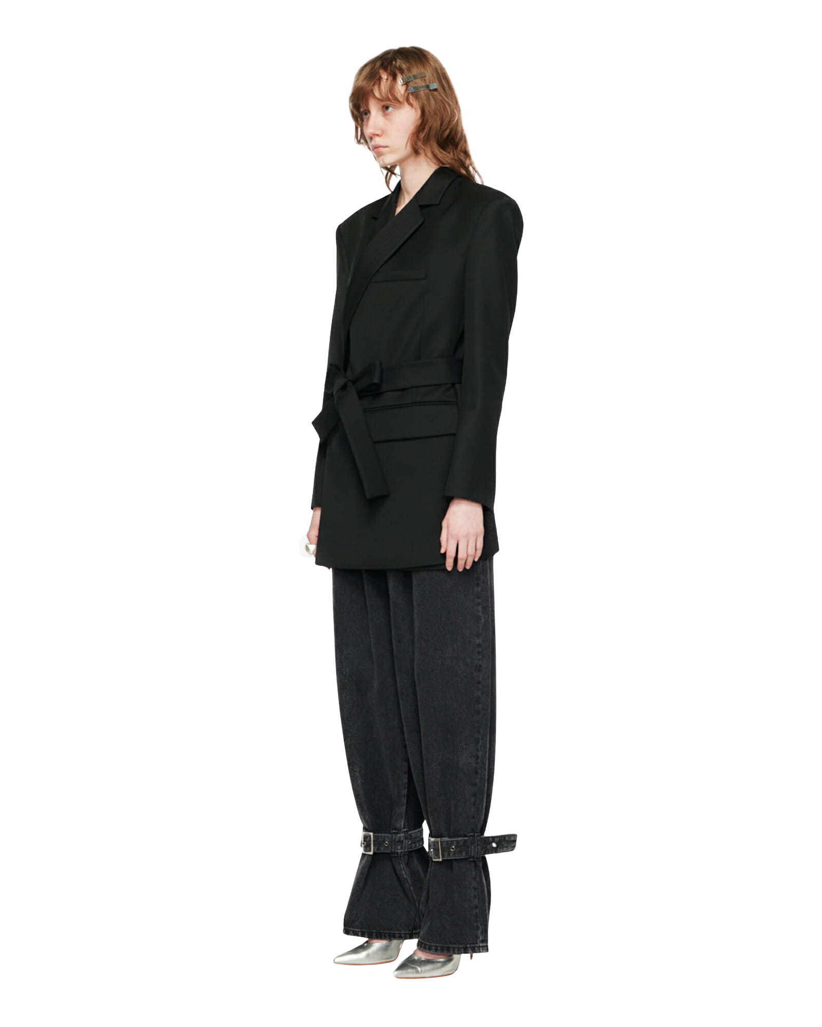 Kimhe Kim - Id Double-Breasted Blazer (Grey) product image 2 | TRAB K-Fashion Australia