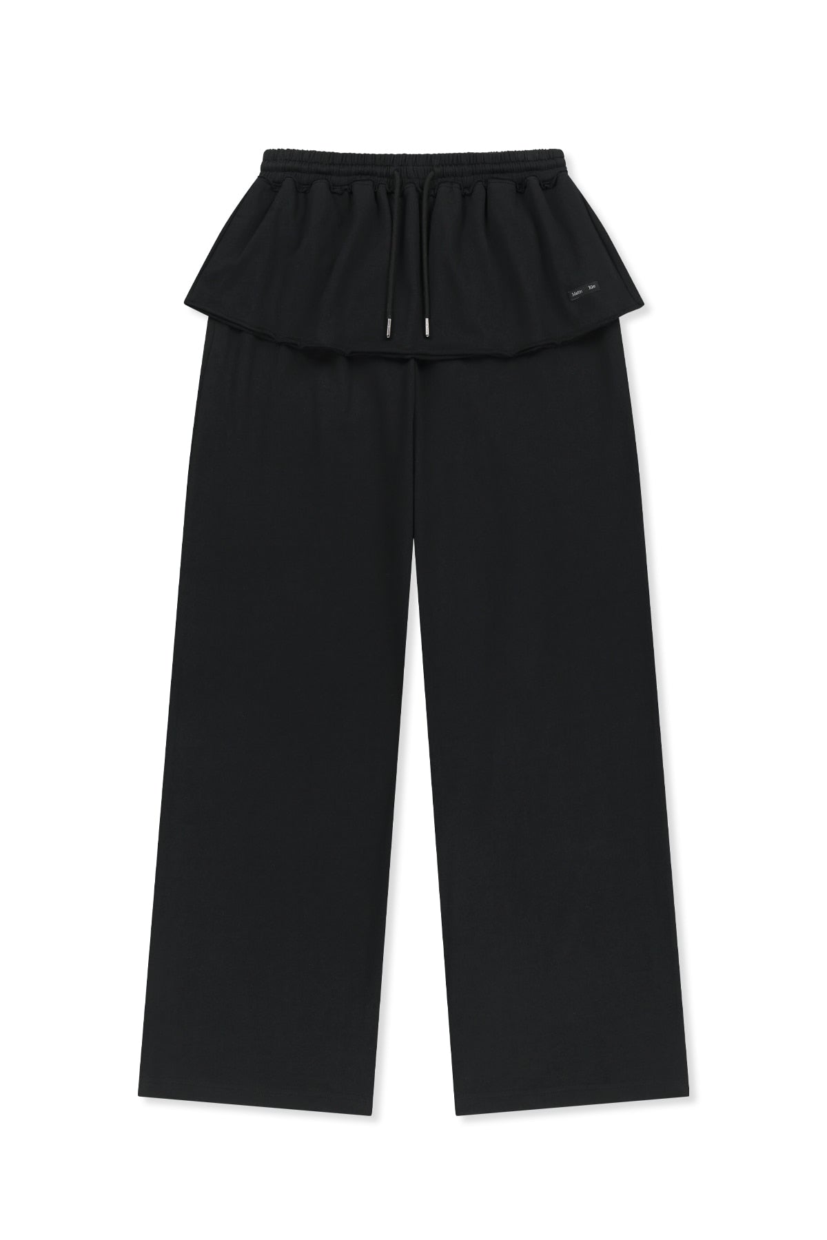 Matin Kim - Layered Skirt Jersey Pants (Black) product image 1 | TRAB K-Fashion Australia
