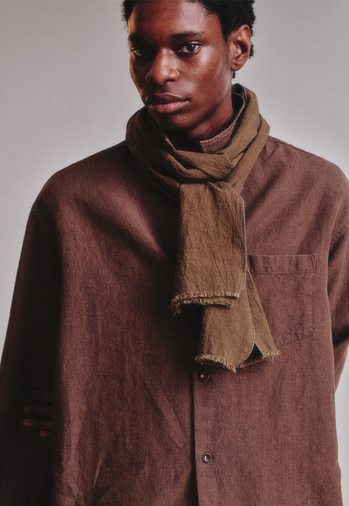 Art if acts - Linen Muffler (Wood) product image 1 | TRAB K-Fashion Australia