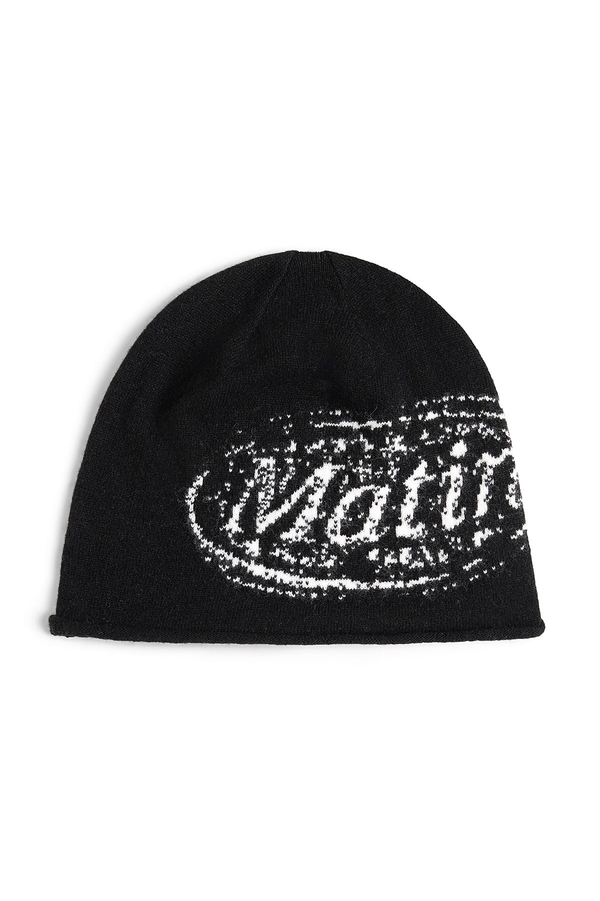 Matin Kim - Matin Stamp Beanie (Black) product image 1 | TRAB K-Fashion Australia