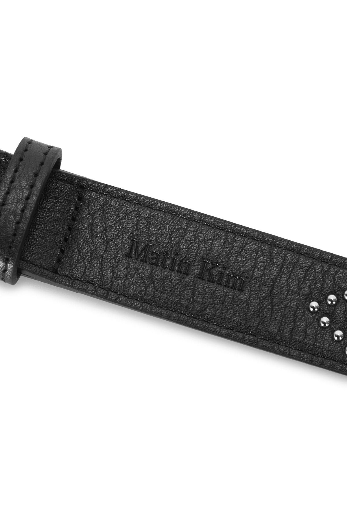 Matin Kim - Stud Leather Belt (Black) product image 4 | TRAB K-Fashion Australia