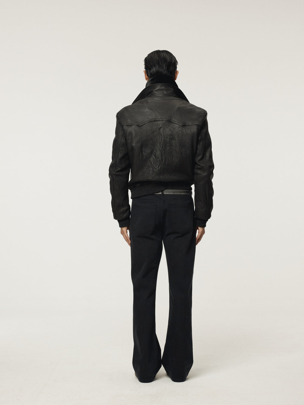 Recto - Flare Denim Pants (Black) product image 3 | TRAB K-Fashion Australia