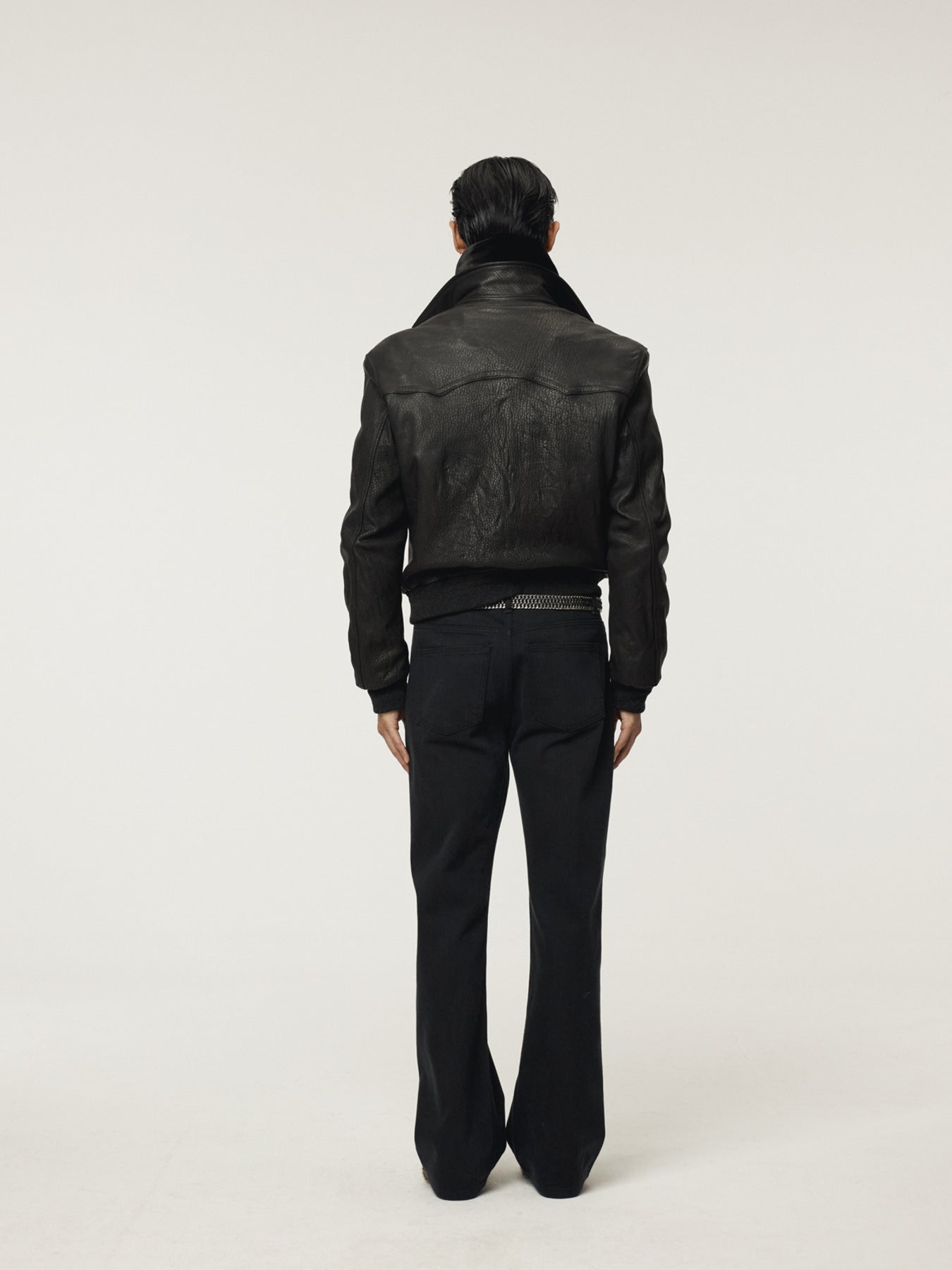 Recto - Flare Denim Pants (Black) product image 3 | TRAB K-Fashion Australia