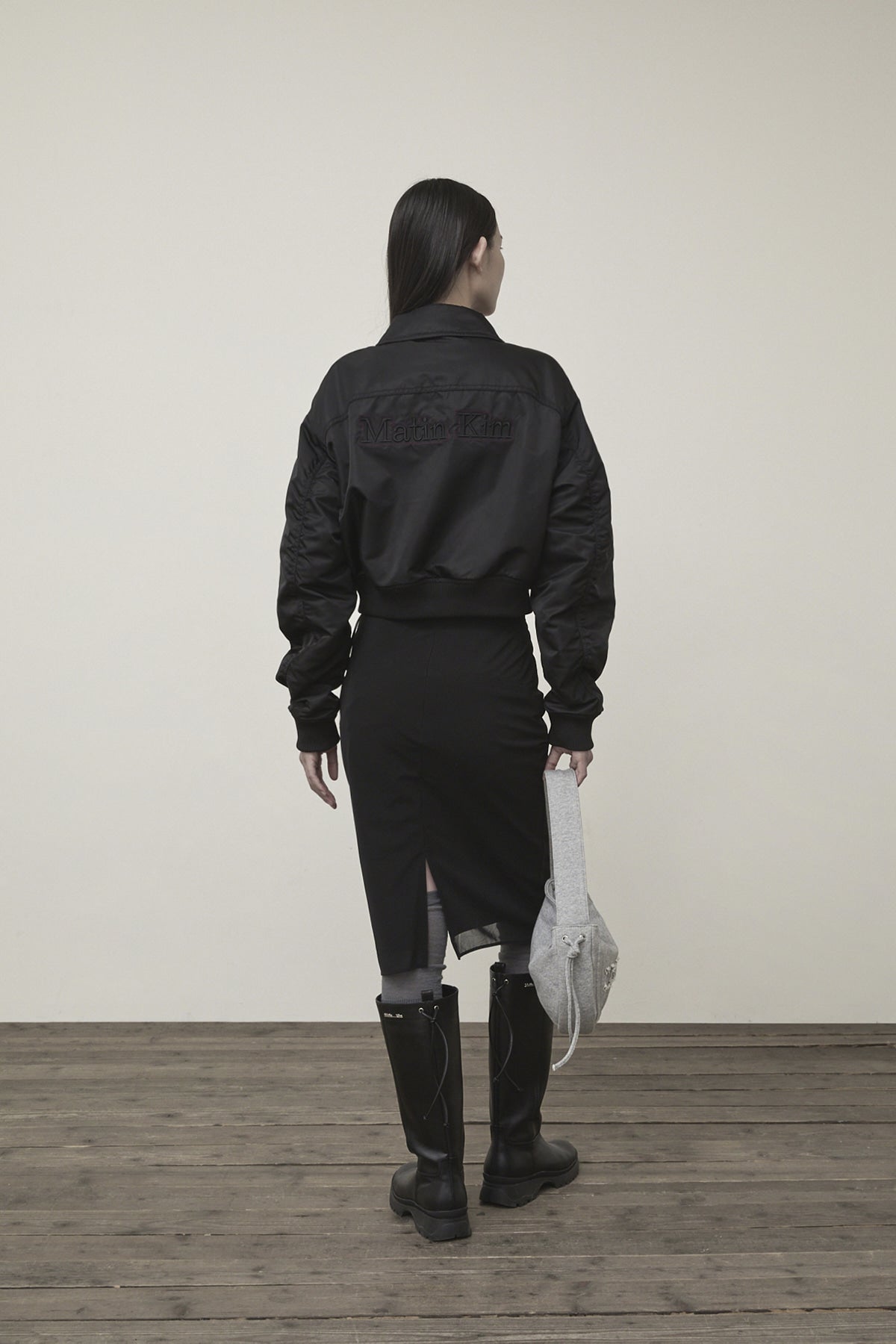 Matin Kim - Layered String Midi Skirt (Black) product image 9 | TRAB K-Fashion Australia