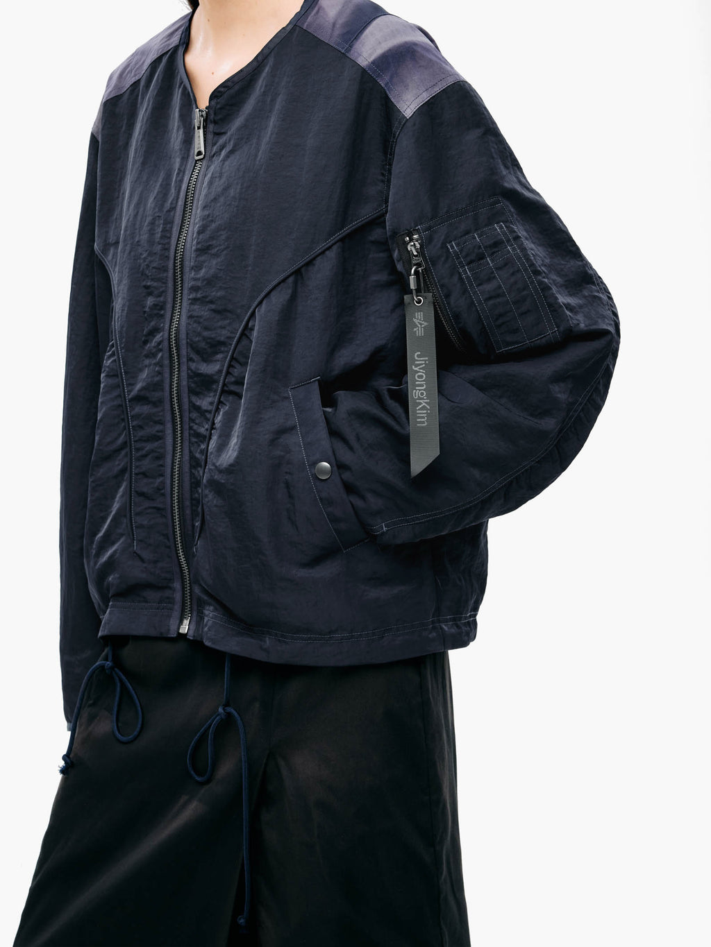 Jiyong Kim - Sun-Bleached Liner Jacket (Navy) product image 8 | TRAB K-Fashion Australia