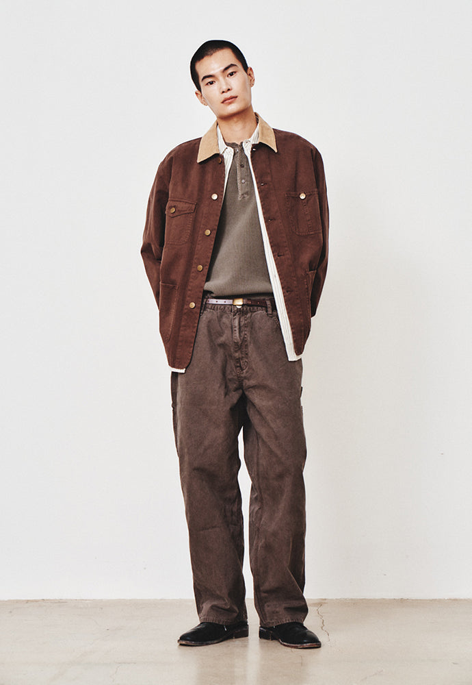Art if acts - Garment Washed Chore Jacket (Vintage Brown) product image 5 | TRAB K-Fashion Australia