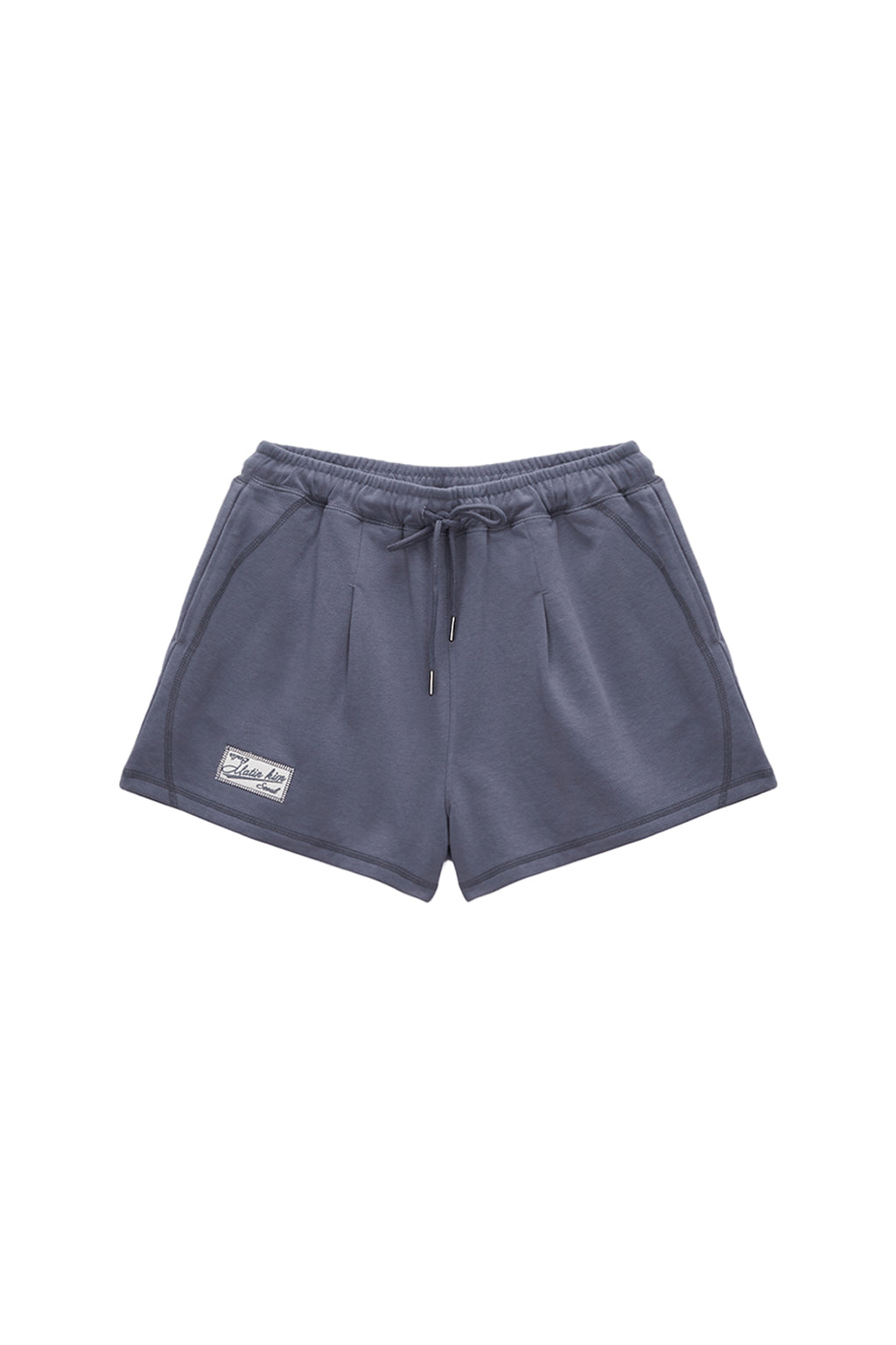 Matin Kim - Stitch Label Sweatshorts (Light Grey) product image 6 | TRAB K-Fashion Australia