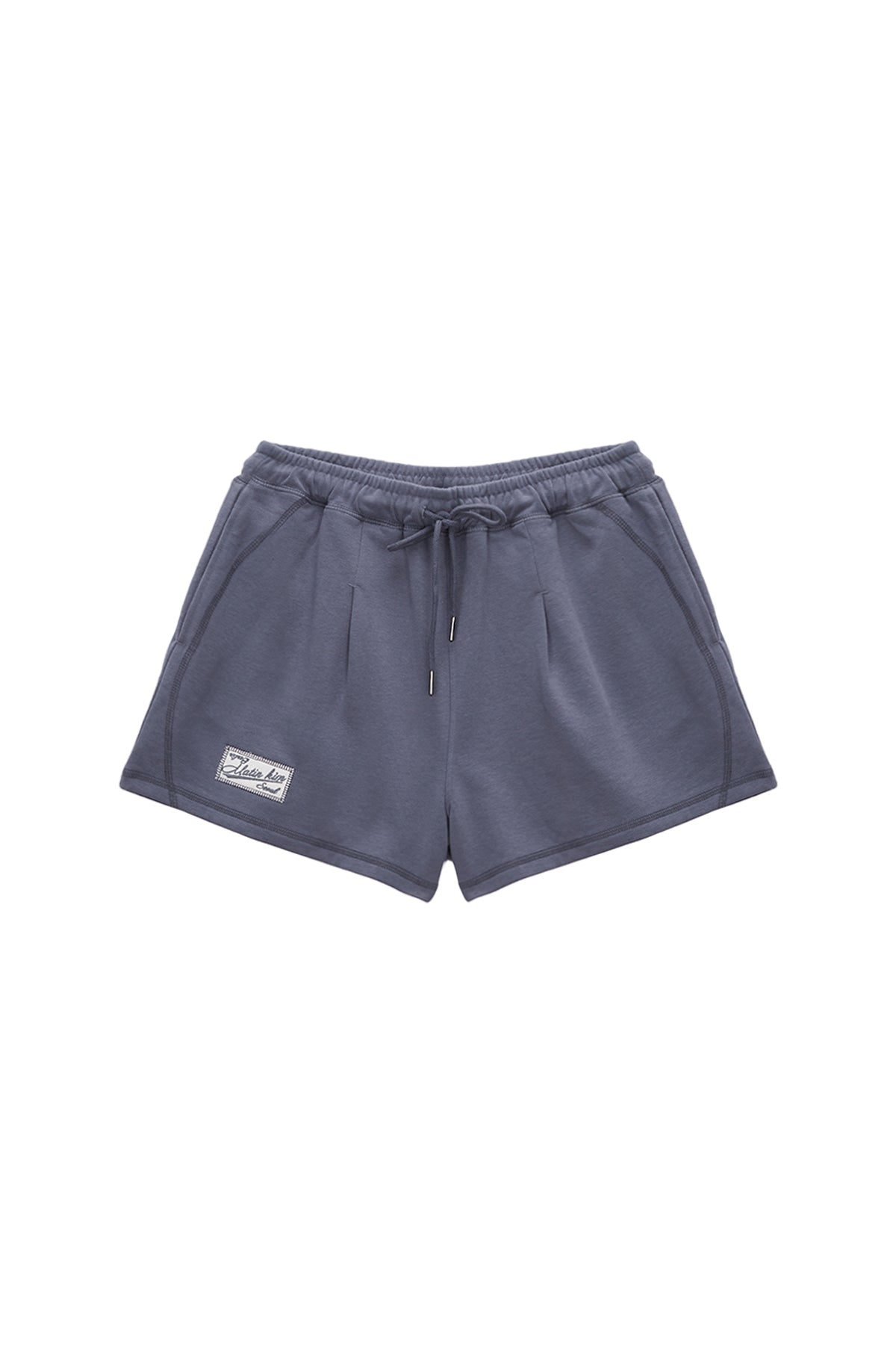 Matin Kim - Stitch Label Sweatshorts (Light Grey) product image 6 | TRAB K-Fashion Australia
