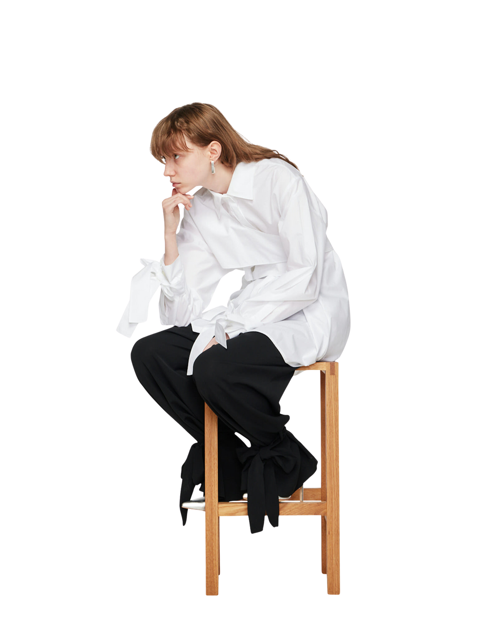 Kimhe Kim - Ng Belted Shirt (White) product image 5 | TRAB K-Fashion Australia
