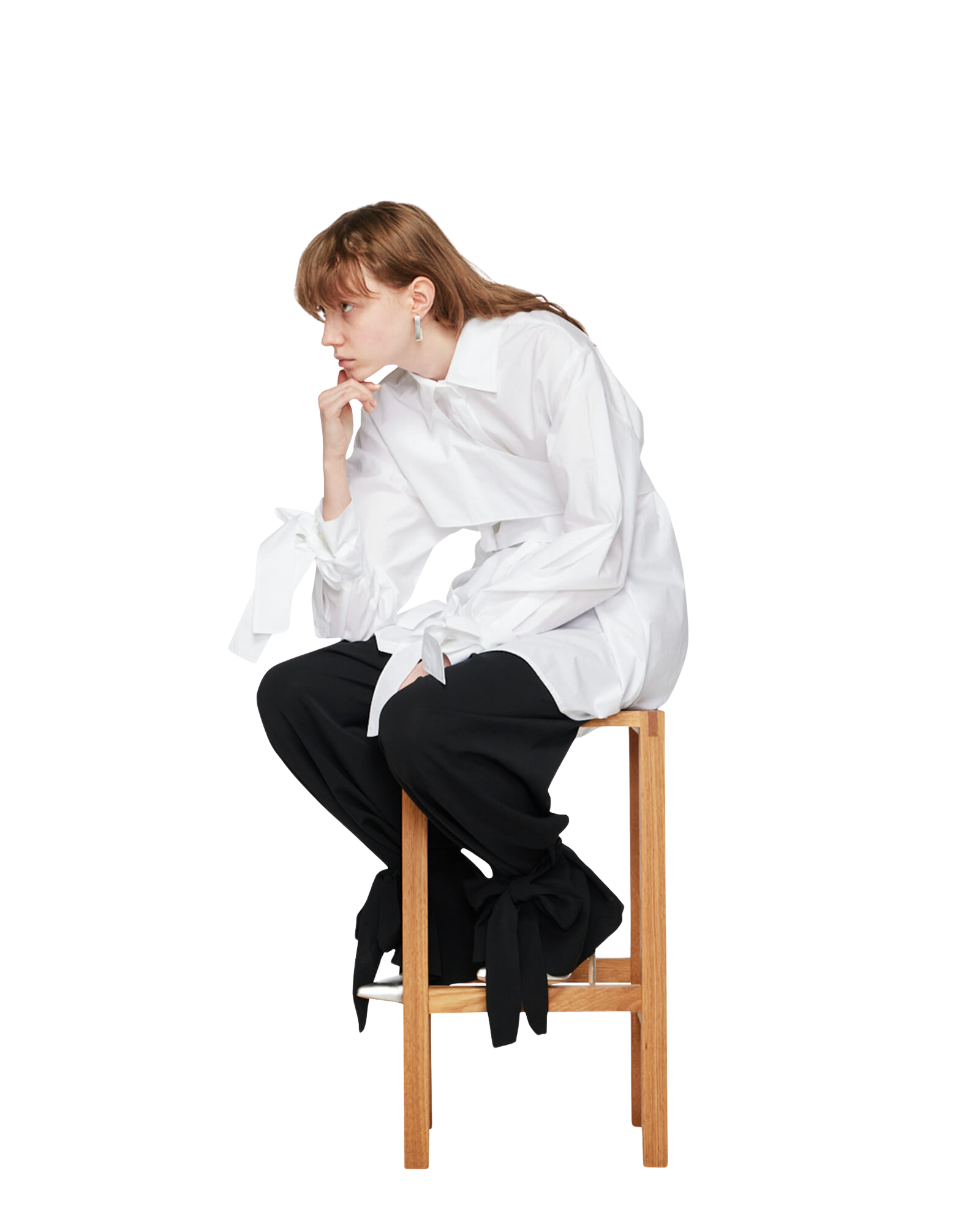 Kimhe Kim - Ng Belted Shirt (White) product image 5 | TRAB K-Fashion Australia
