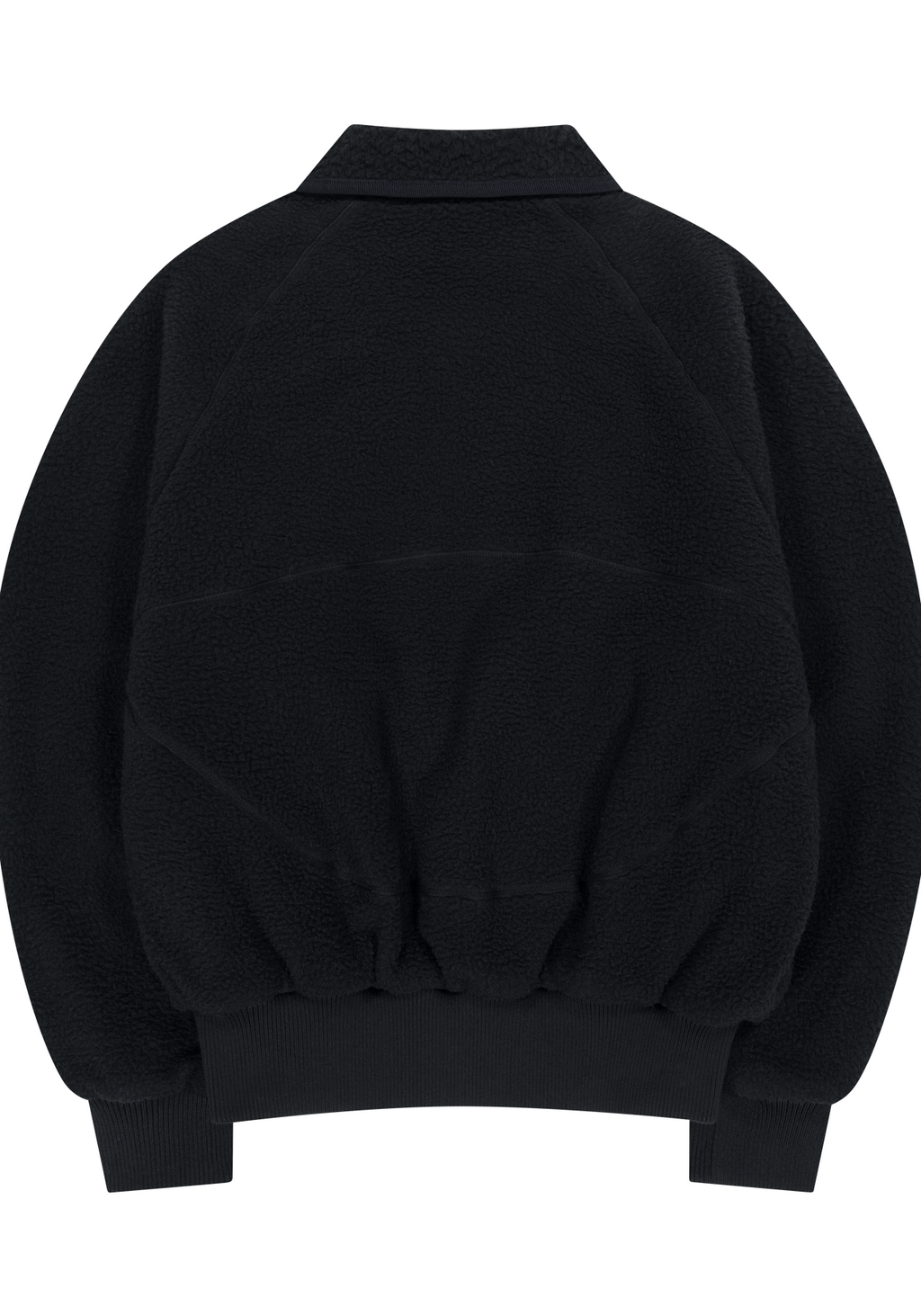 Coyseio - Round Collar Fleece Jacket (Black) product image 3 | TRAB K-Fashion Australia