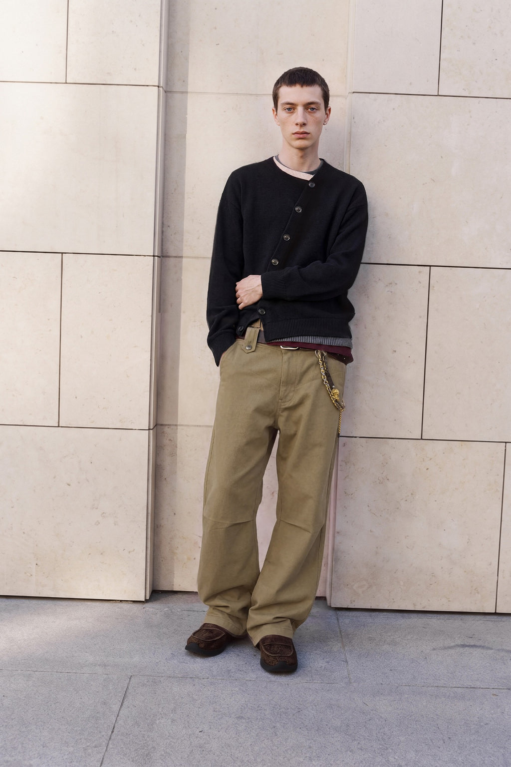 Andersson Bell - Layered Cardigan (Black) product image 1 | TRAB K-Fashion Australia