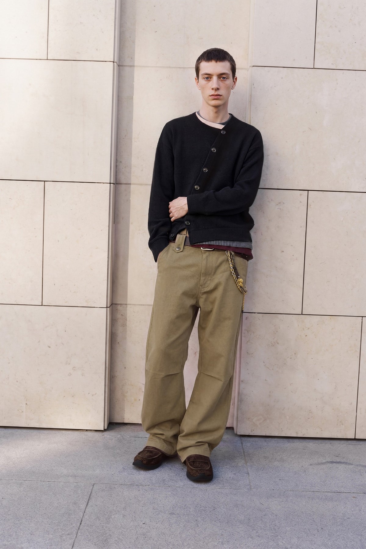 Andersson Bell - Layered Cardigan (Black) product image 1 | TRAB K-Fashion Australia