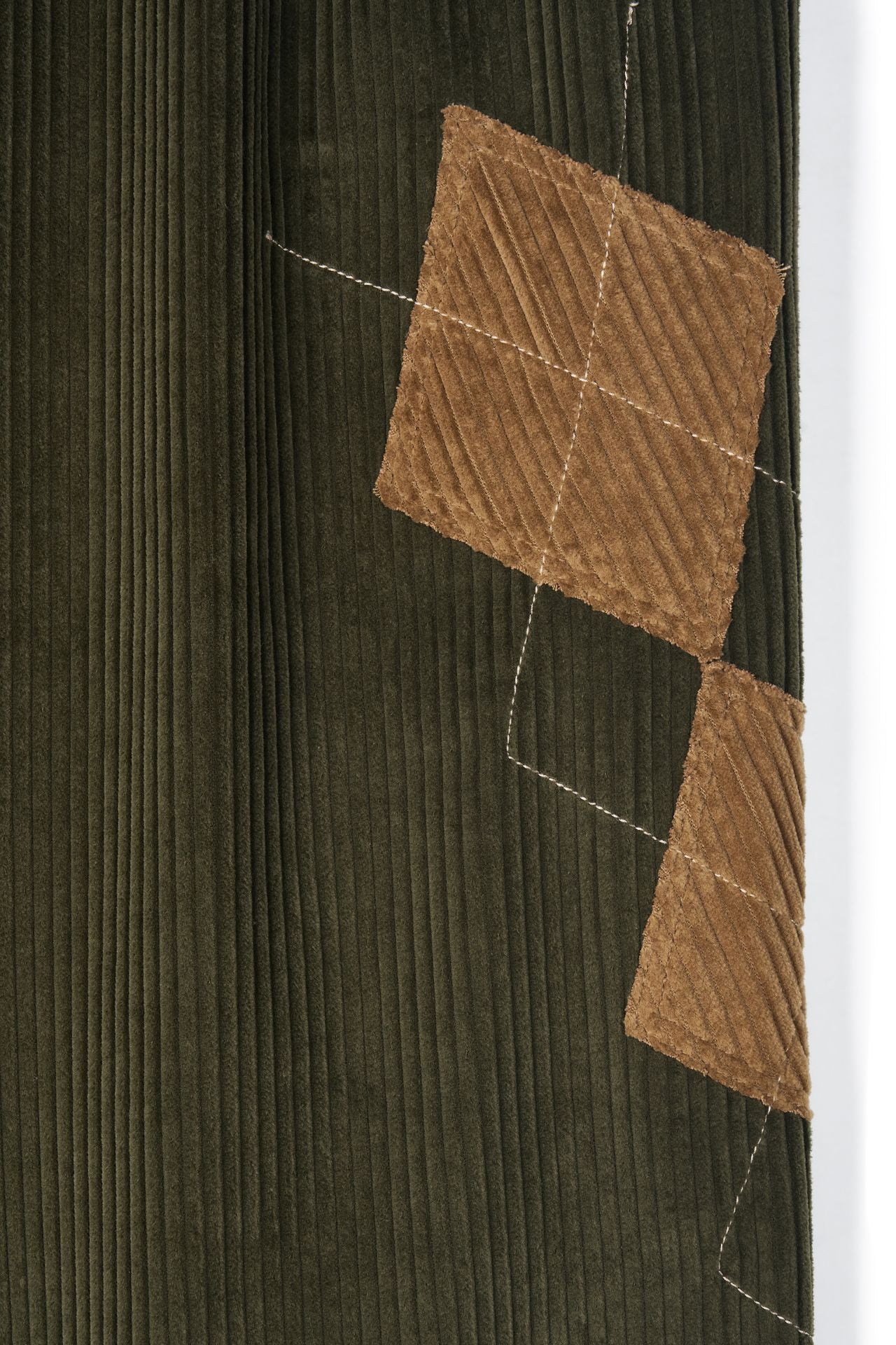 Ioedle - Argyle Kite Stem Corduroy Pants (Olive) product image 5 | TRAB K-Fashion Australia
