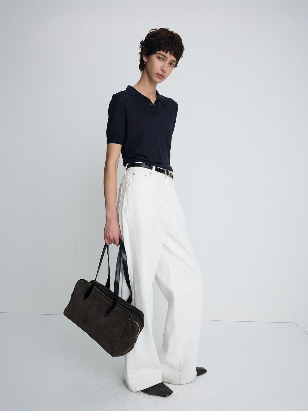 Tonywack - Silk Cotton Polo Shirt (Navy) product image 8 | TRAB K-Fashion Australia