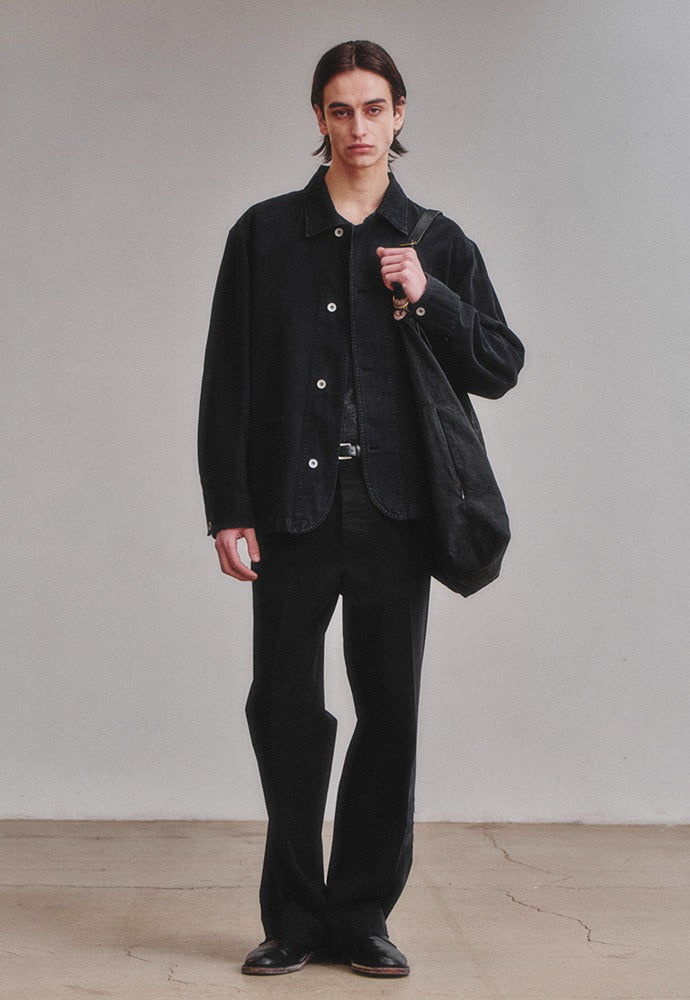 Art if acts - Garment Dyed Western Coverall Jacket (Faded Black) product image 1 | TRAB K-Fashion Australia