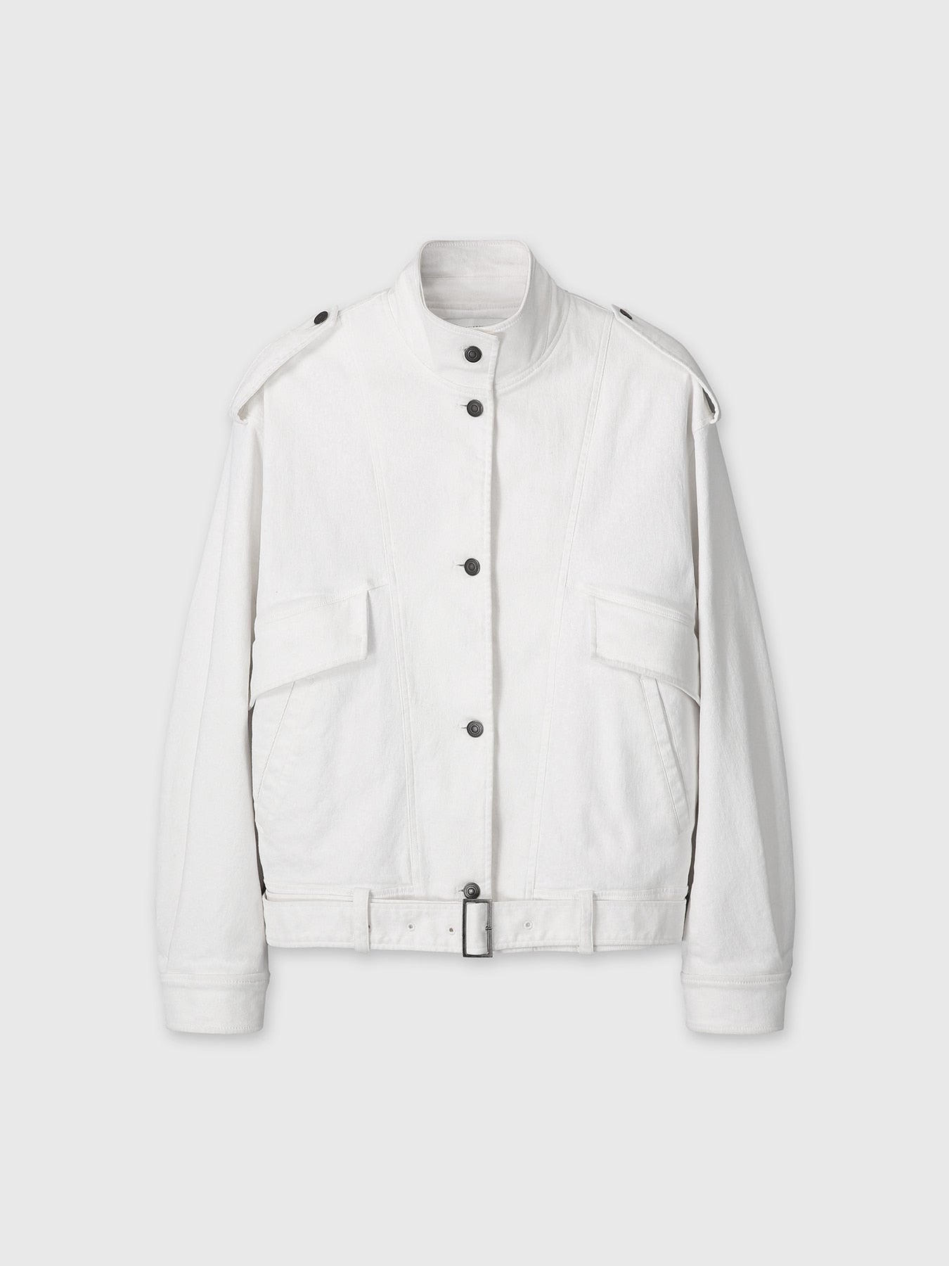 Tonywack - Oversized Denim Belted Jacket (Off White) product image 10 | TRAB K-Fashion Australia