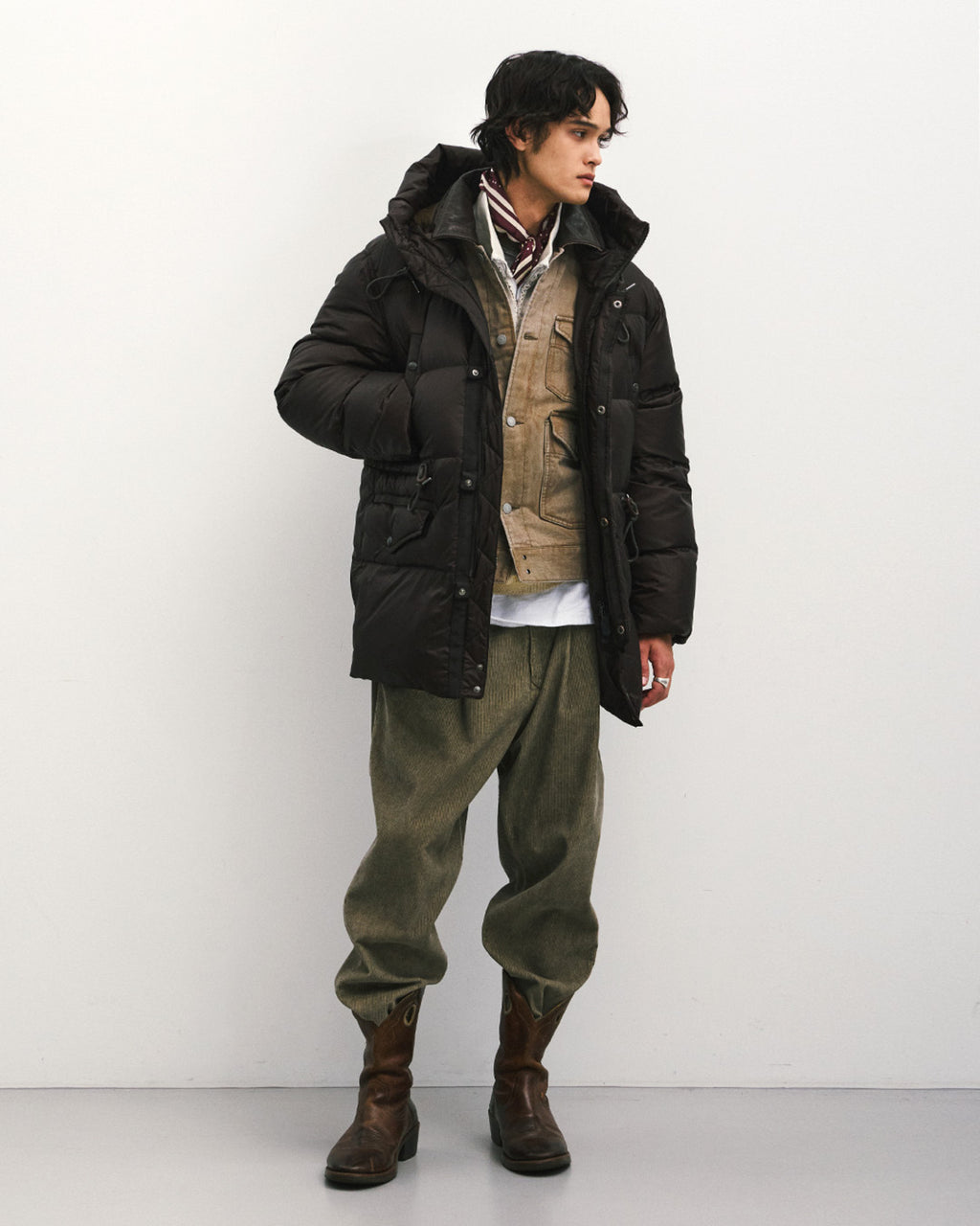Eastlogue - Double Pleats Comfy Pants (Sand Corduroy) product image 1 | TRAB K-Fashion Australia