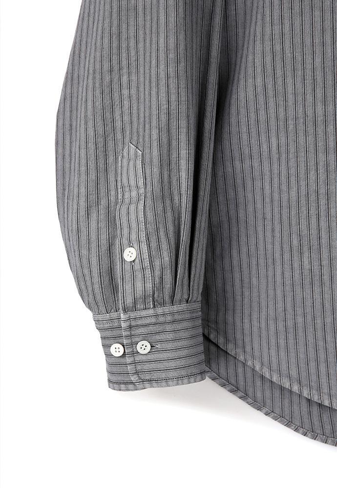 Art if acts - Pigment Dyed Stripe Shirt (Vintage Charcoal) product image 12 | TRAB K-Fashion Australia