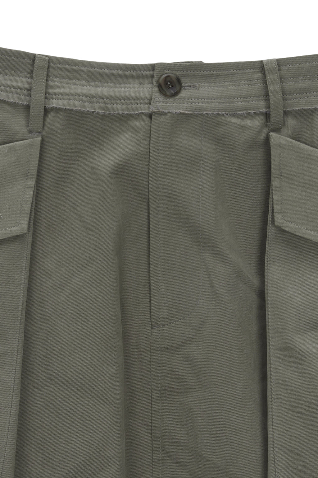Matin Kim - Big Pocket Cargo Midi Skirt (Khaki) product image 3 | TRAB K-Fashion Australia