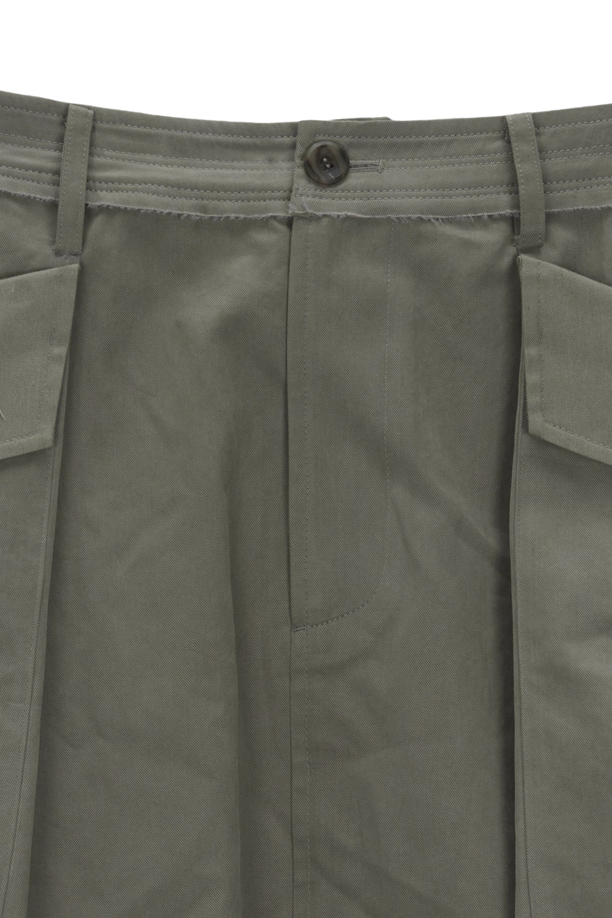 Matin Kim - Big Pocket Cargo Midi Skirt (Khaki) product image 3 | TRAB K-Fashion Australia