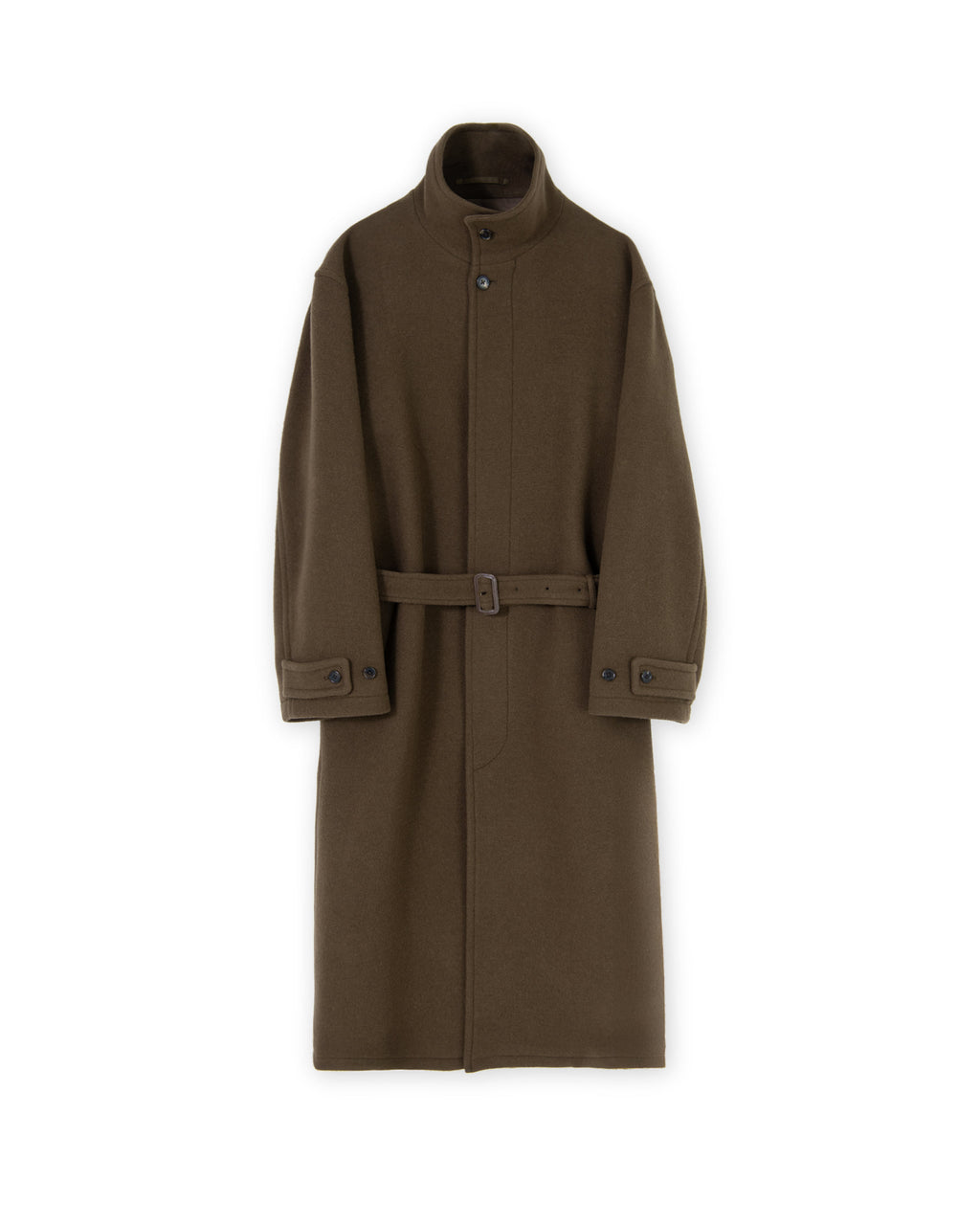 Brownyard - Pure Wool Stand Collar Coat (Brown) product image 4 | TRAB K-Fashion Australia