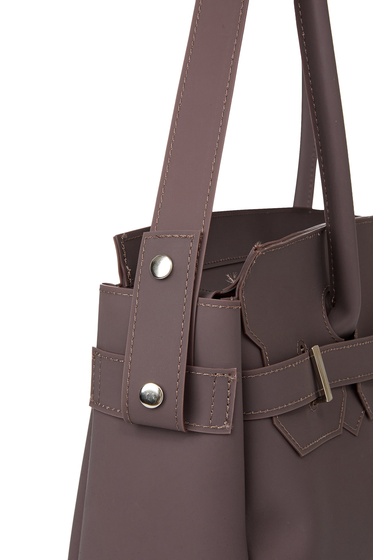 Deinet - [free Card Wallet] Jelly Two-Way Bag (Brown) product image 8 | TRAB K-Fashion Australia