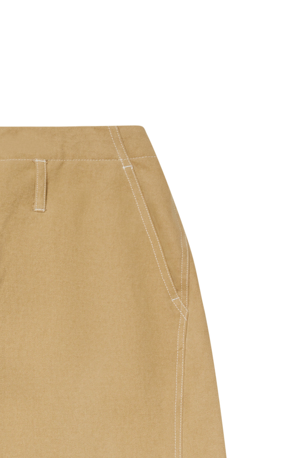 Deinet - Peach Cotton Curved Pants (Beige) product image 10 | TRAB K-Fashion Australia